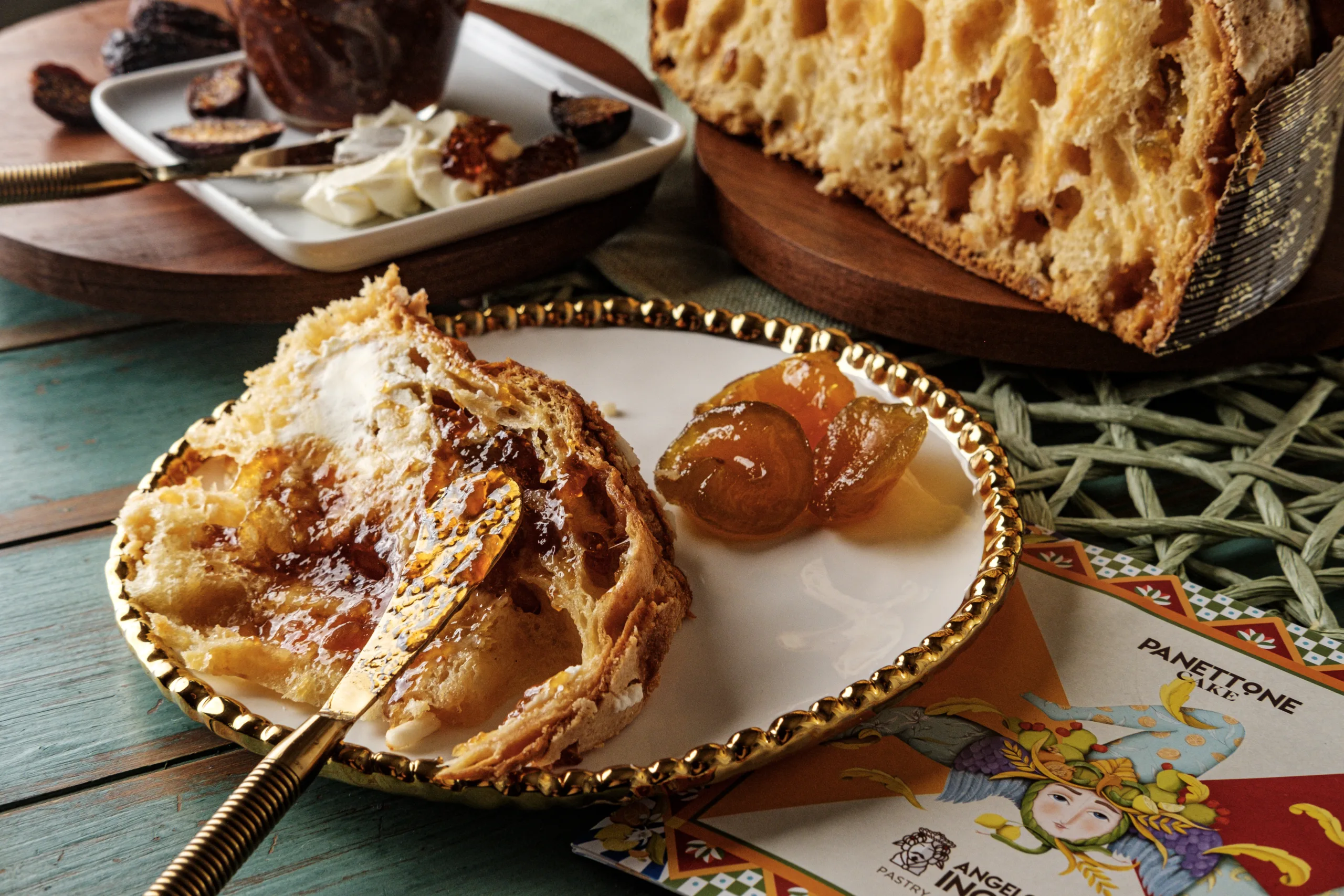 Apricot Panettone Cake