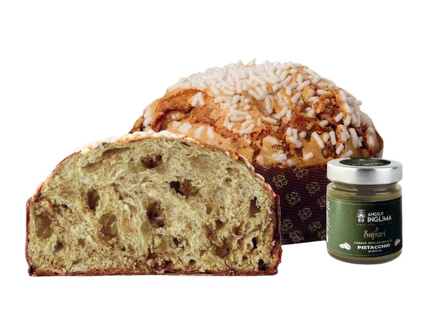 Pistachio Panettone Cake