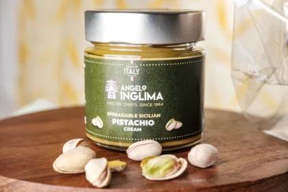 Jar of Pistachio Cream Made from Sicilian Pistachios – Angelo Inglima